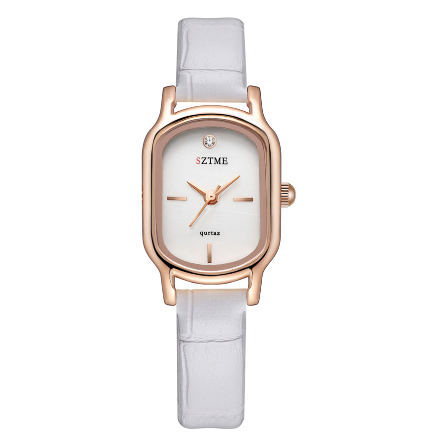 Peacock Green Women's Quartz Watch Elegant Casual Fashion Wrist Watch For Women white