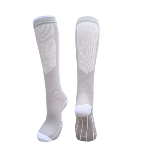 1 Pair 2030 MmHg Compression Socks Running & Everyday Support For Men & Women gray l xl