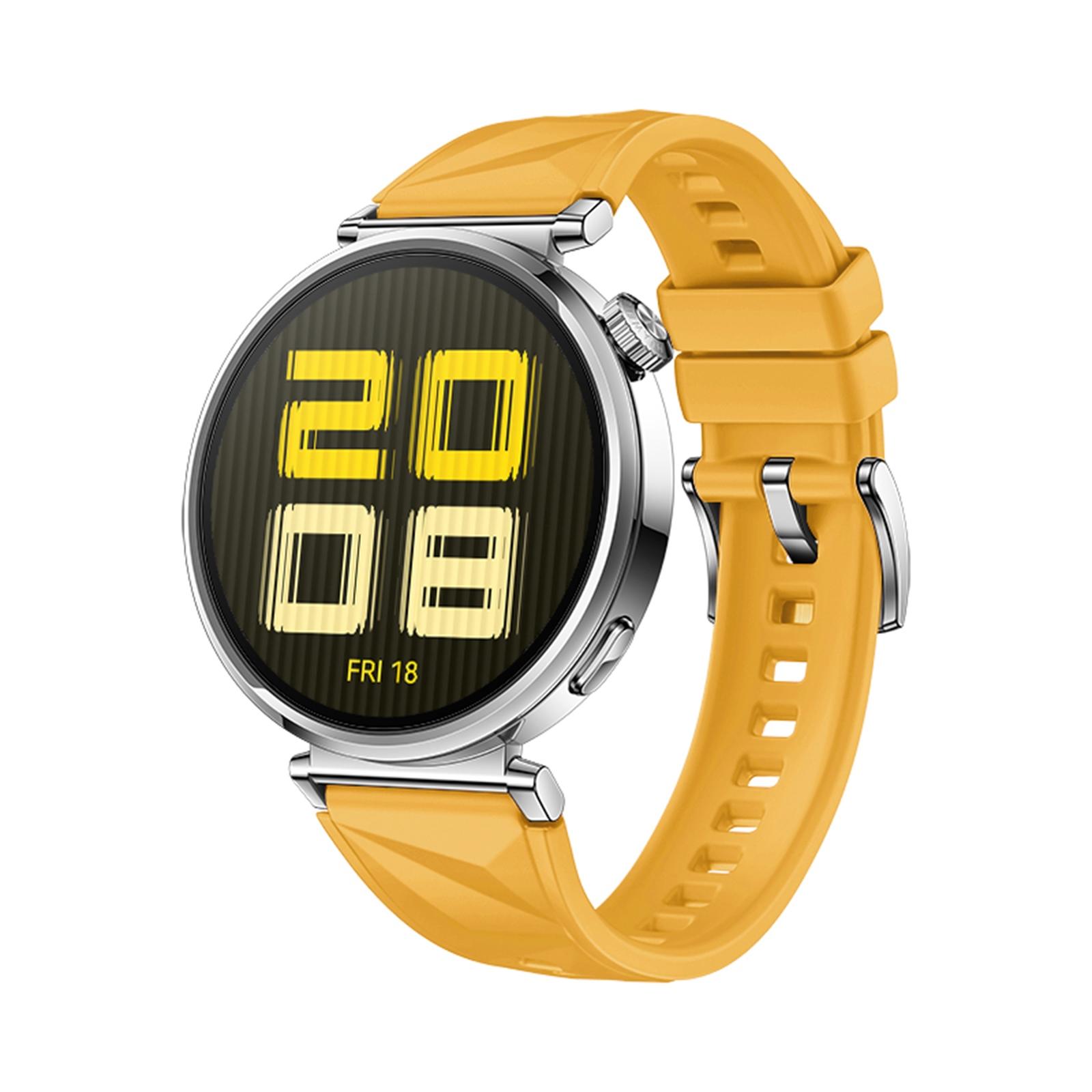Huawei Watch GT 5 Silicone Watch Band Soft Replacement Strap With Quick Release yellow