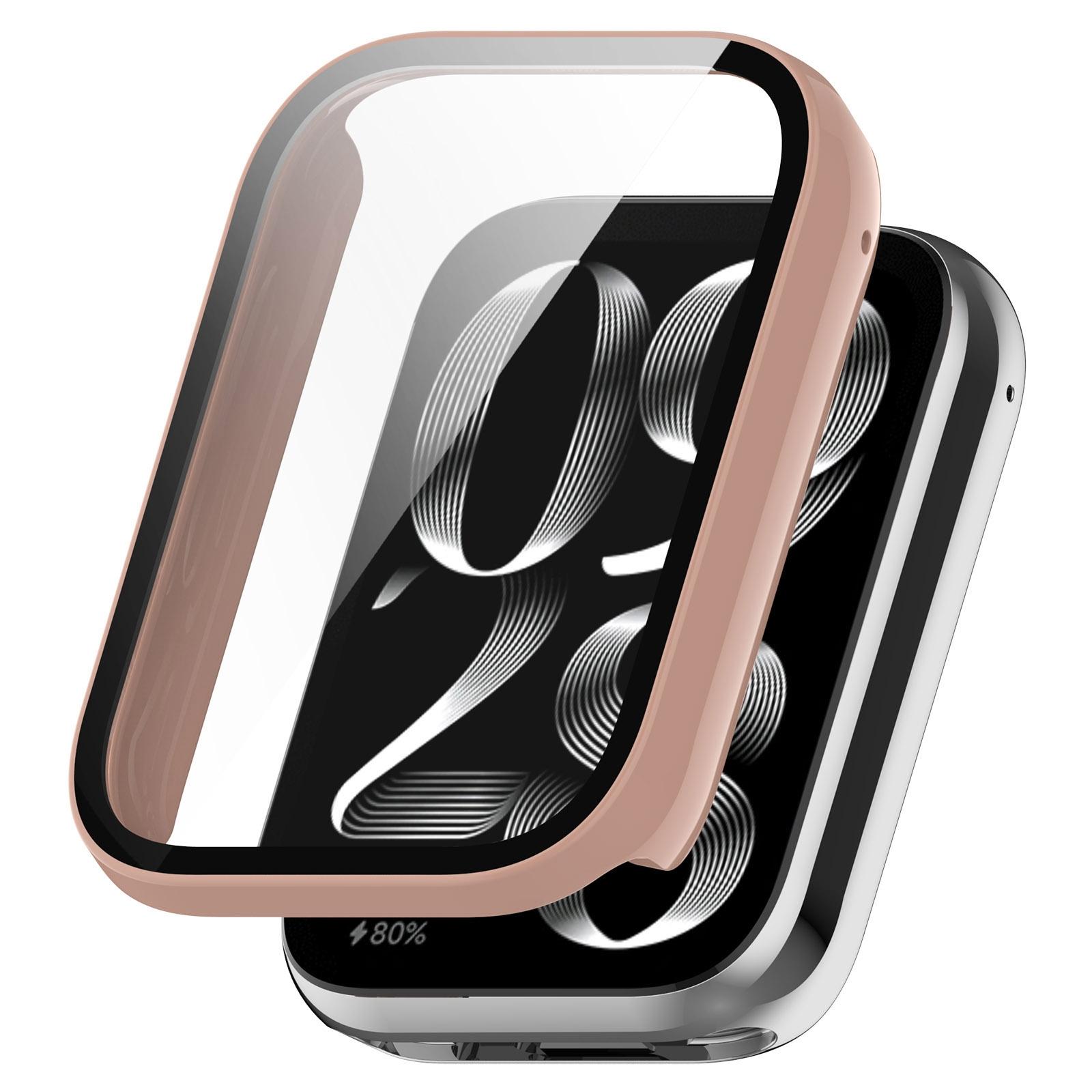 Xiaomi Smart Band 9 Pro Case With Tempered Glass Screen Protector Full Coverage PC Protective Cover sakura Pink