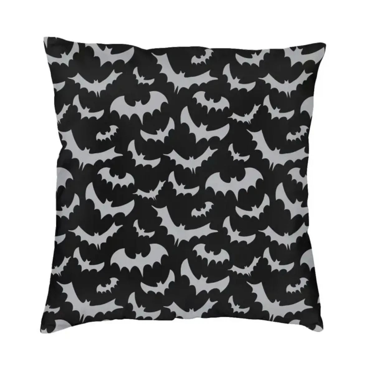 Pastel Goth Pink And Black Bats Pillow Cover Halloween Decorative Witch Cushion Case 45x45cm 15 55 X 55 Cm