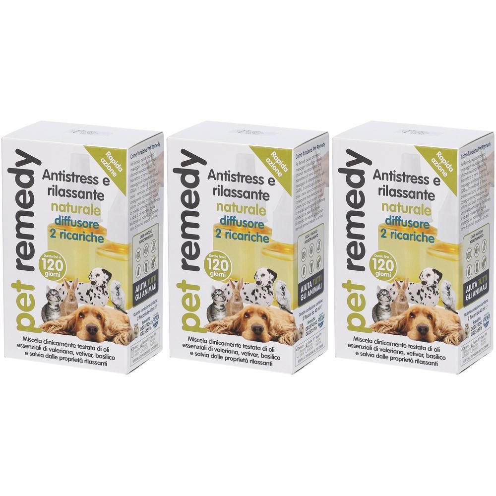 Pet Remedy Ricarica Per Diffusore 2 Flaconi Da 40 Ml 3x2x40 ml Bottigl