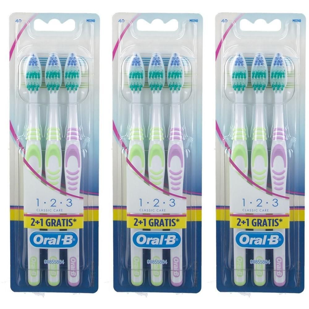 Oral-B® 1 2 3 Classic Care 3x3 pz Spazzolino da denti
