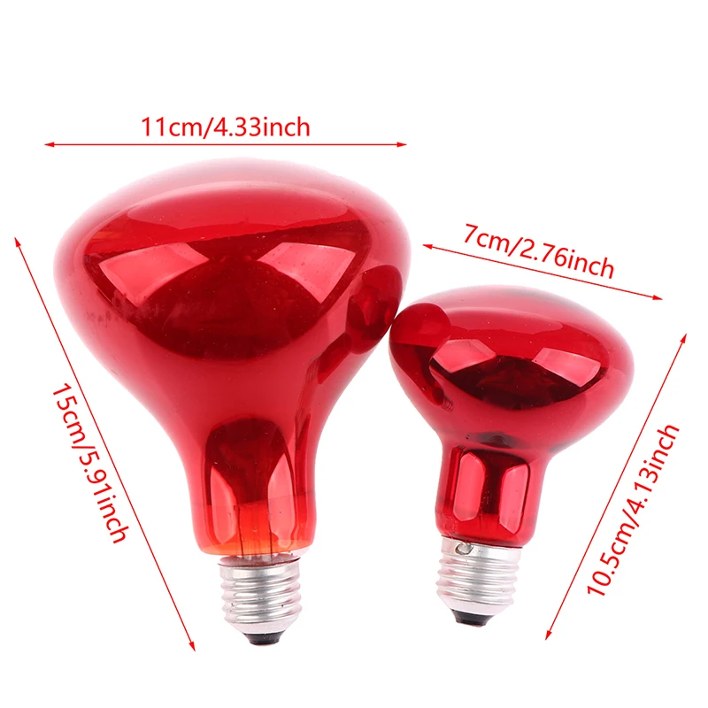 100W 150W Wärmetherapie-Rotlichtlampe Infrarot-Physiotherapie-Glühbirne für Körper, Nackenschmerzen, Arthritis, Muskel- und Gelenkentspannung, Schmerzlinderung
