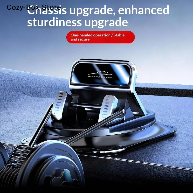 [ZY] Fixateur de téléphone portable pour tableau de bord de voiture, rotation à 360°, support adhésif pour téléphone portable, stable, universel, accessoires pour téléphone portable de voiture [ZY]