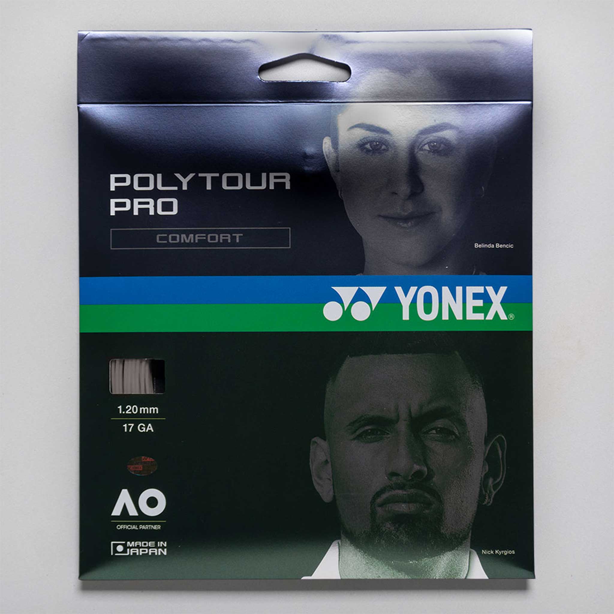 Yonex POLYTOUR Pro 17 1.20 Tennis String Packages Warm Grey