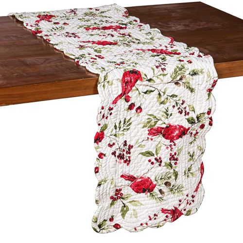 Rosalind Cardinal Table Runner Red 14 x 51, 14 x 51, Red