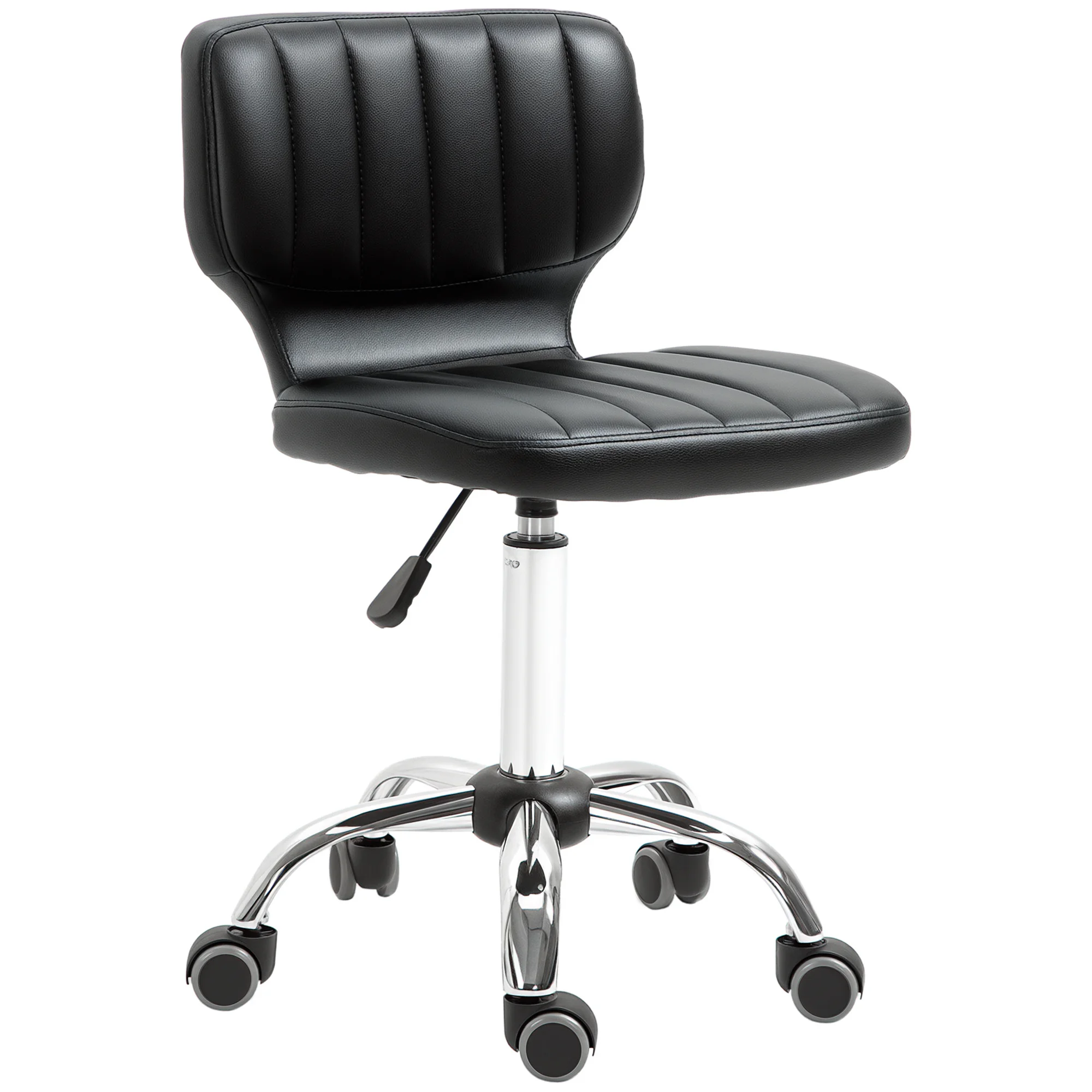 HOMCOM Hocker mit Rollen – drehbarer Arbeitsstuhl