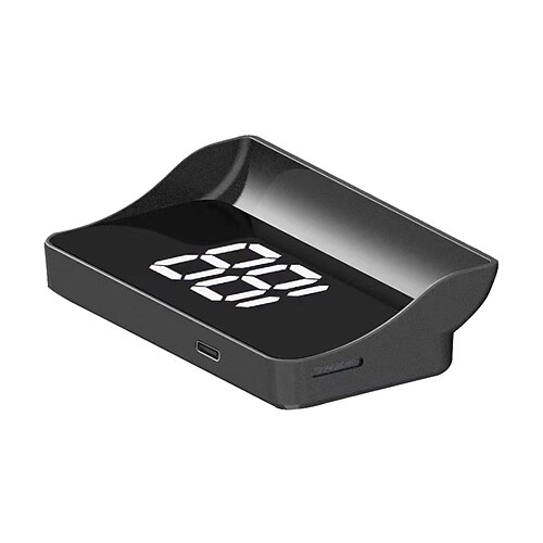 Universelles GPS-Head-up-Display für alle Fahrzeuge, digitaler Tachometer mit Beidou-Dual-Chip, Windschutzscheiben-Geschwindigkeitsprojektor mit Sonnenschutzblende große Schriftart,