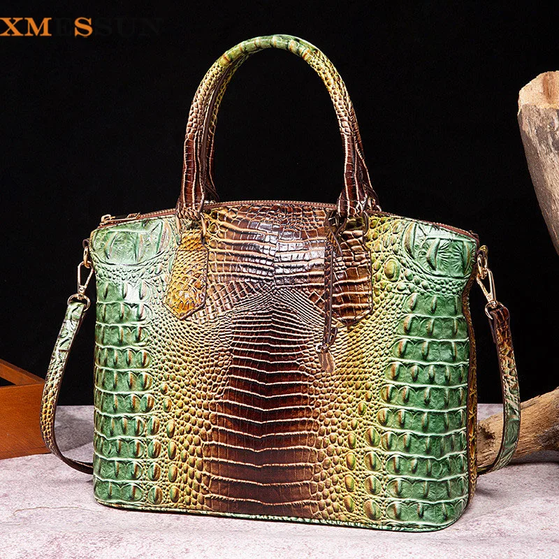 XMESSUN femmes nouveaux sacs à bandoulière motif Crocodile à la mode, le moyen-orient créateur de mode luxe dames sac à bandoulière