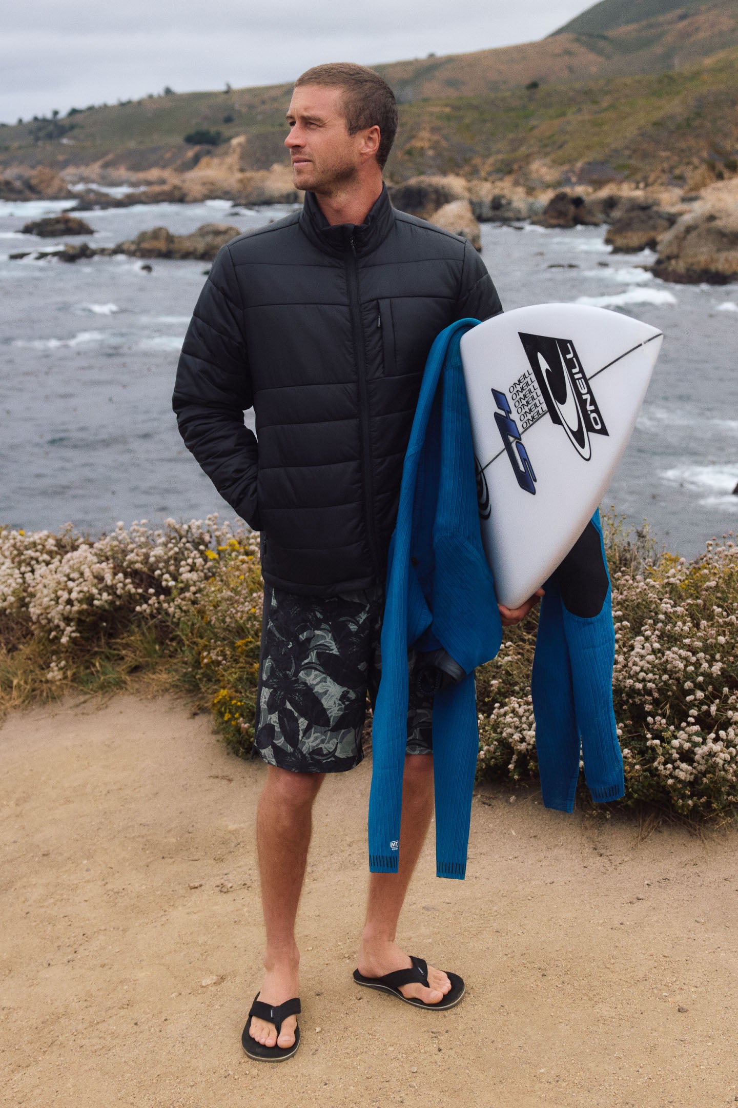 O'Neill Men's Hyperfreak Trvlr Tech Enduro 19"" Board Shorts in Sage, Size 34, Elastane/Nylon/Polyamide