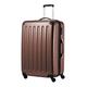 HAUPTSTADTKOFFER - Alex - Luggage Suitcase Hardside Spinner Trolley 4 Wheel Expandable, 75cm, TSA, brown