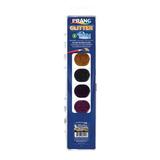 Prang Non-Toxic Washable Semi-Moist Watercolor Paints 8 Assorted Glitter Colors