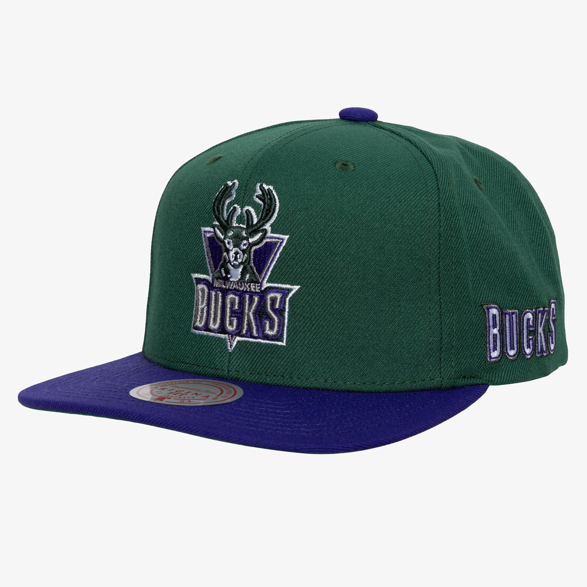 Milwaukee Bucks Mitchell & Ness Team Origins Hardwood Classics Snapback - Grün
