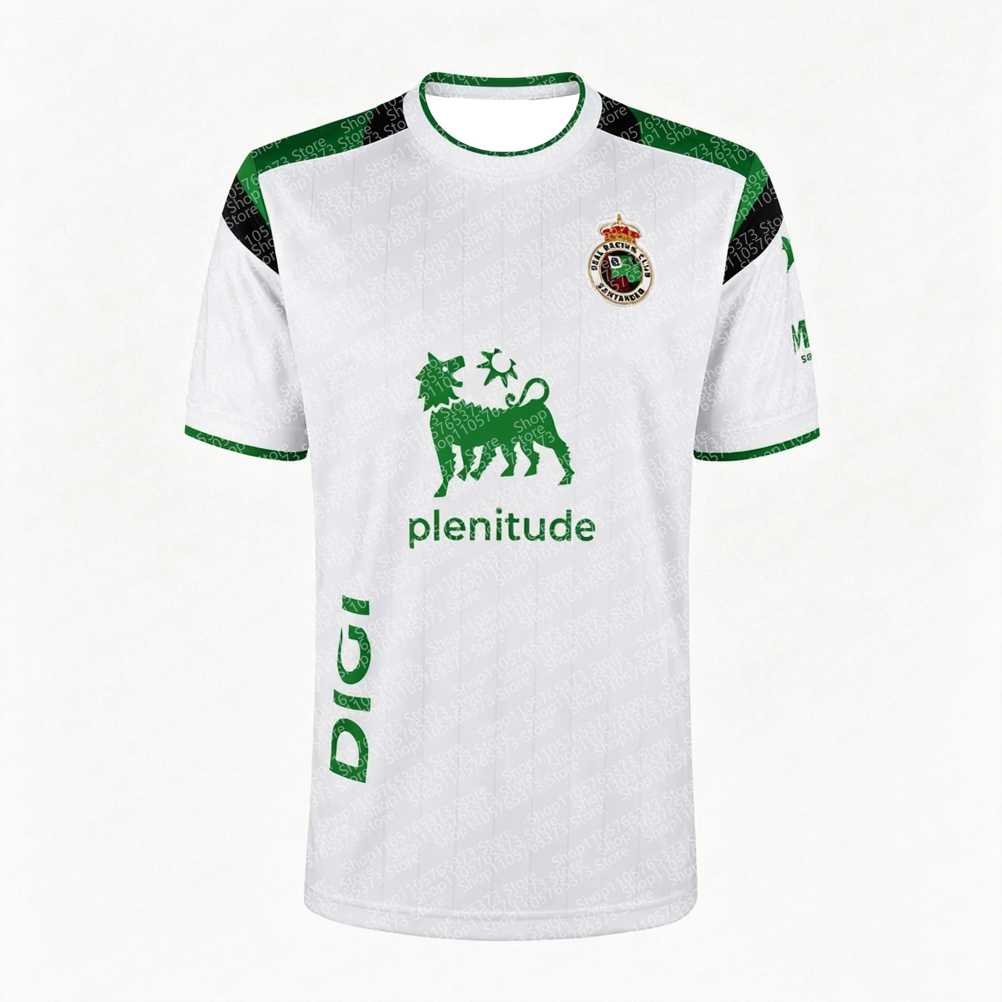 Maillot de football Santander domicile unisexe 26-27, respirant et à séchage rapide, idéal pour l'été, pour hommes, femmes, familles et enfants – Nouveauté très demandée