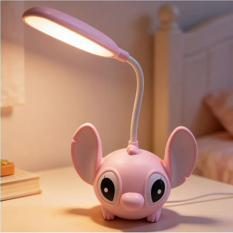 ! Nachtlicht, Anime-Cartoon-Schreibtischlampe, faltbarer Bleistiftspitzer, Augenschutz-Schreibtischlampe, USB-Aufladung, Weihnachtsgeschenk für Kinder