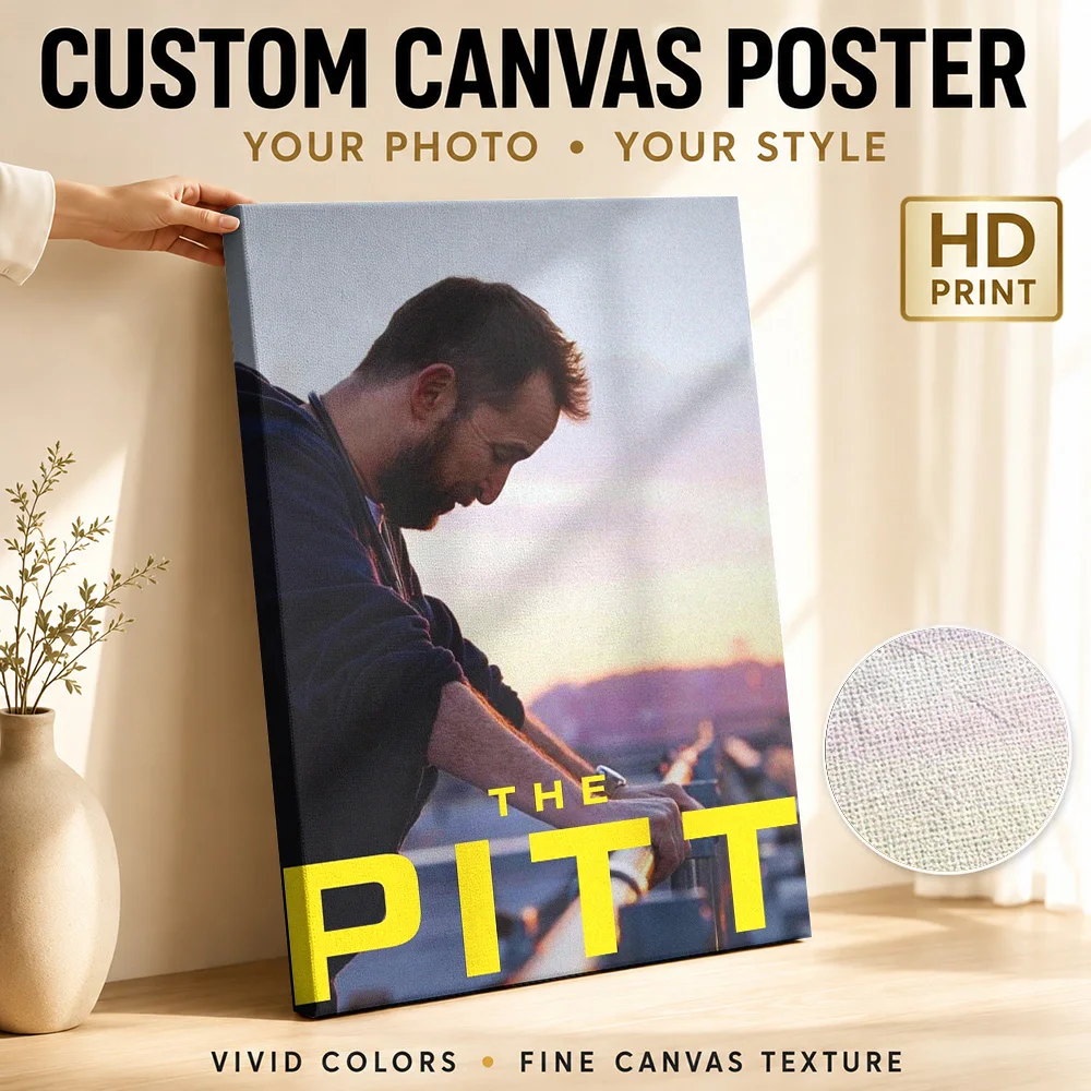 Affiche imprimée sur toile du film The Pitt, peintures murales vintage personnalisées pour la décoration du home cinéma et de la chambre à coucher, prête à être accrochée