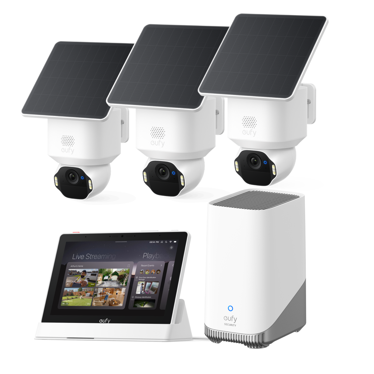 eufyCam Solo E42 (3er-Pack) mit HomeBase™ S380 Image