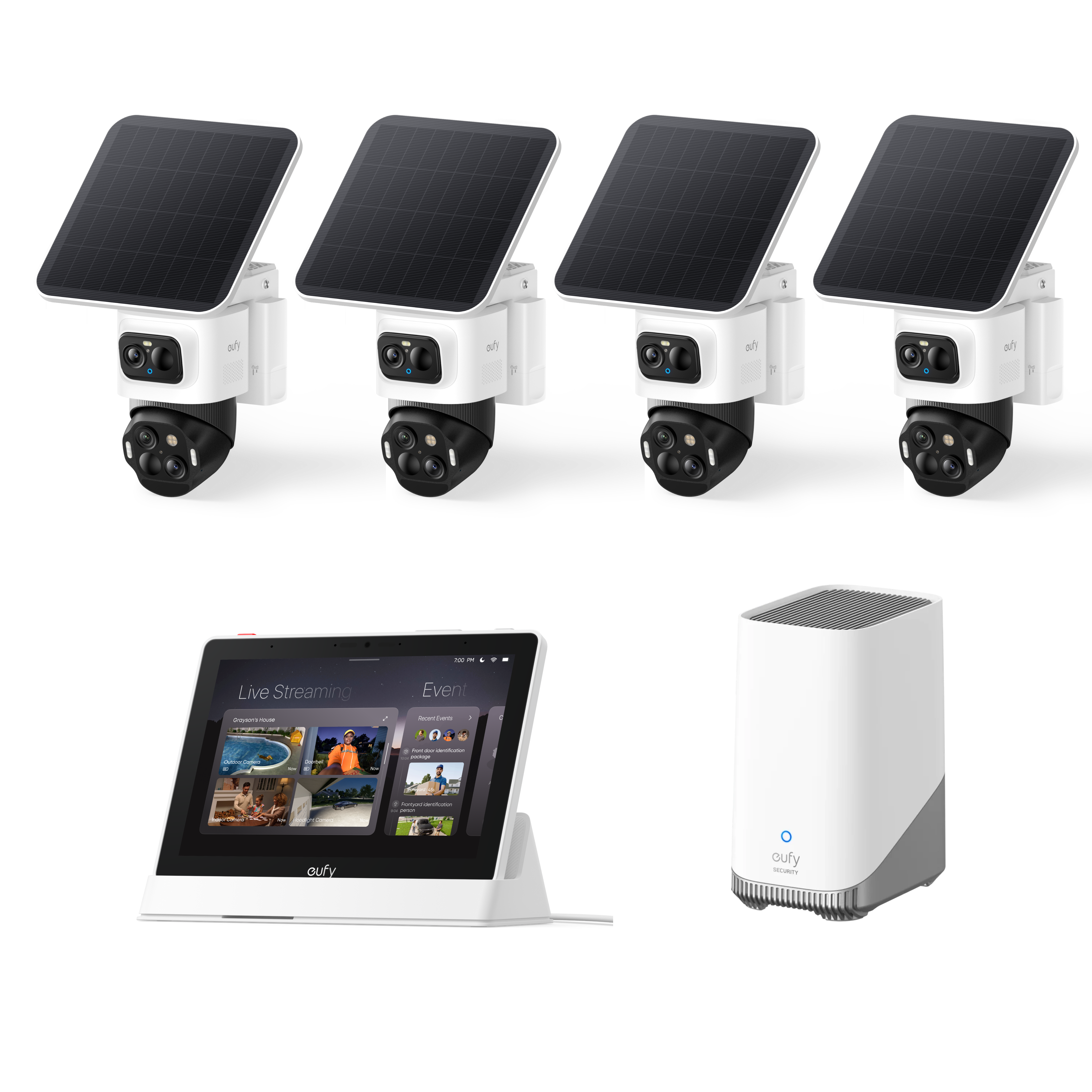 eufyCam S4 4-Cam Kit mit Smart Display E10 Image