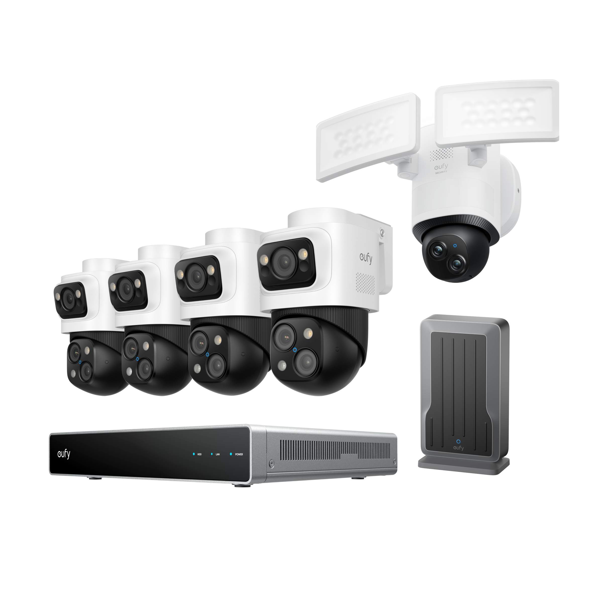 Anker eufy PoE NVR Security System S4 Max-WLAN‑Modul mit Flutlichtkamera E340 Image