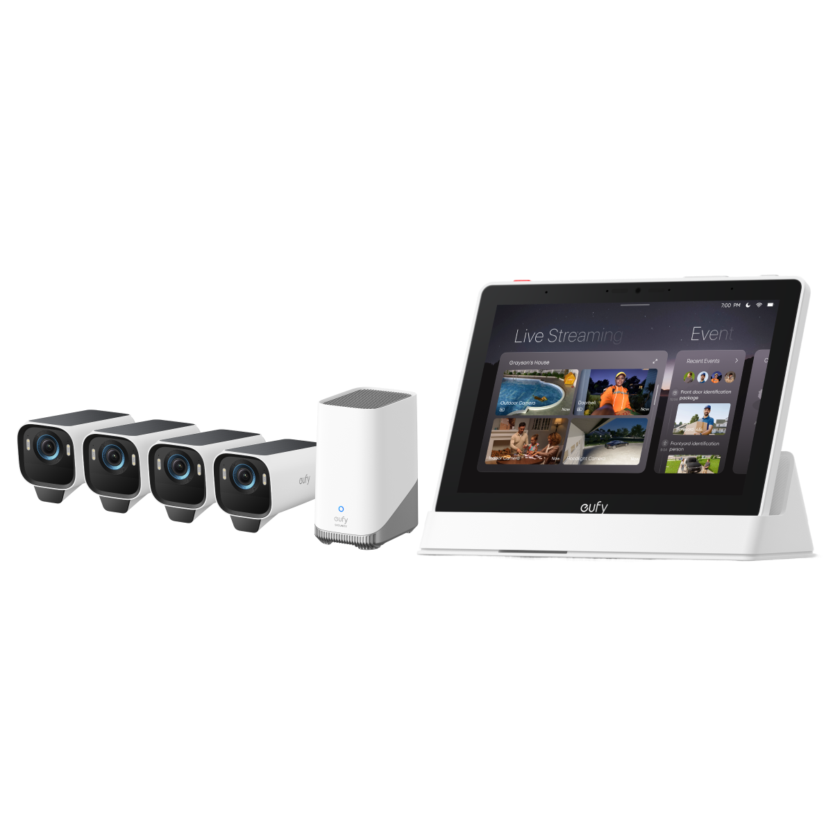 Anker eufy Smart Display und eufyCam S3 Pro 4-Kamera-Set Image