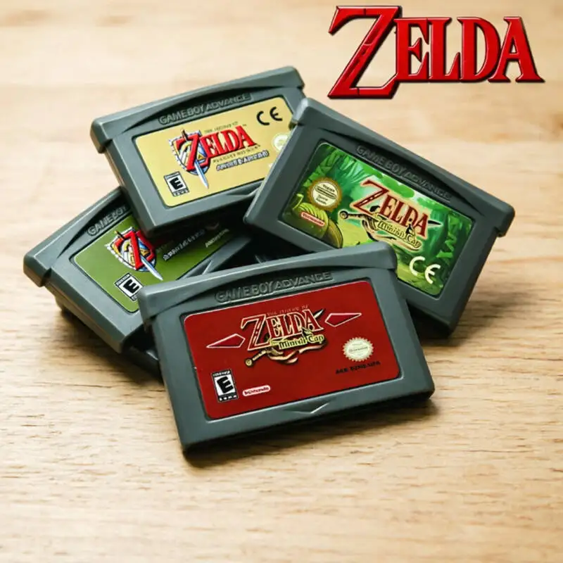 HOT##--32 Bit GBA Game Cartridge for Game Boy Advance Video Game Console Game Card Link To The Past Awakening DX Minish Cap