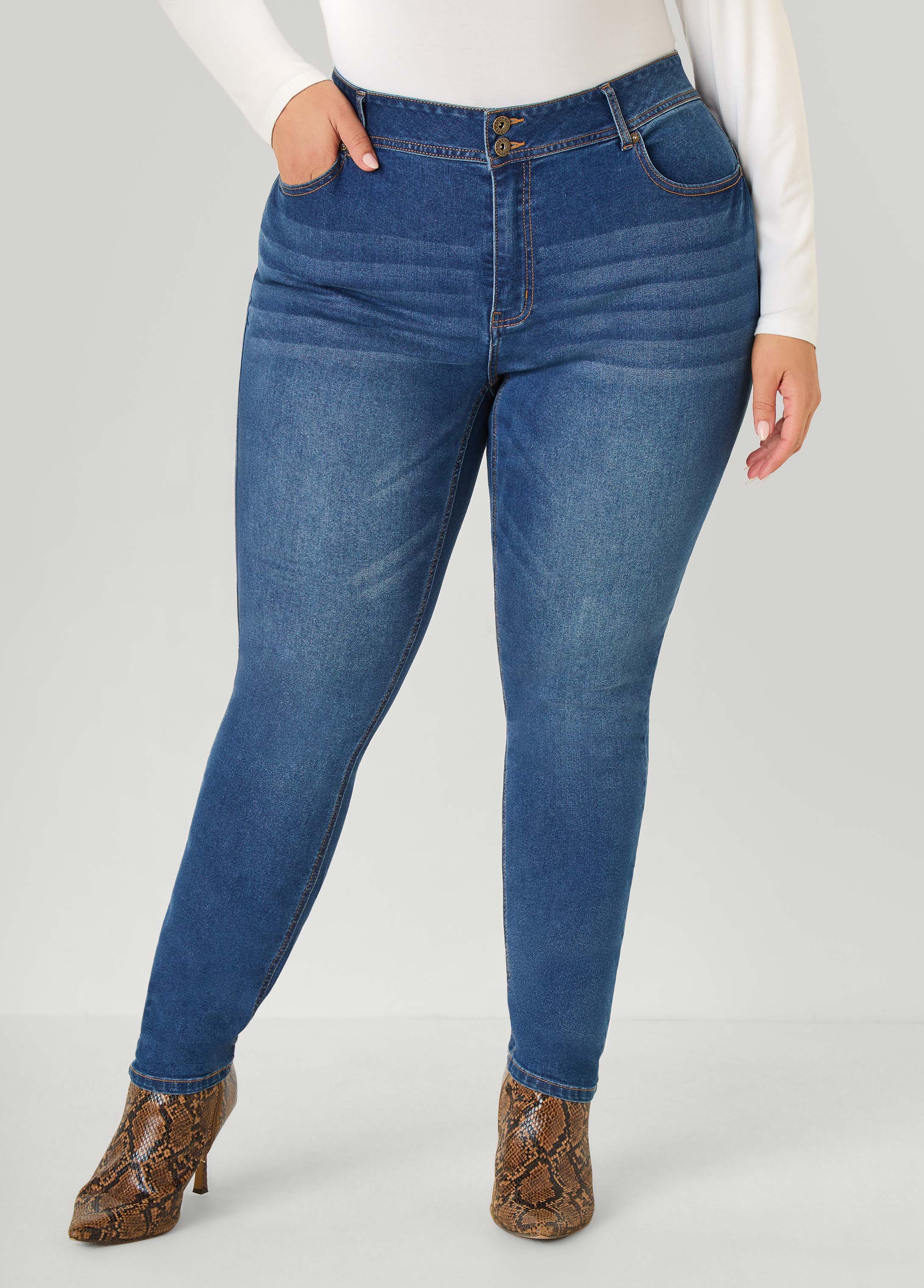 Plus Size Fearless Tall High Rise Skinny Jeans