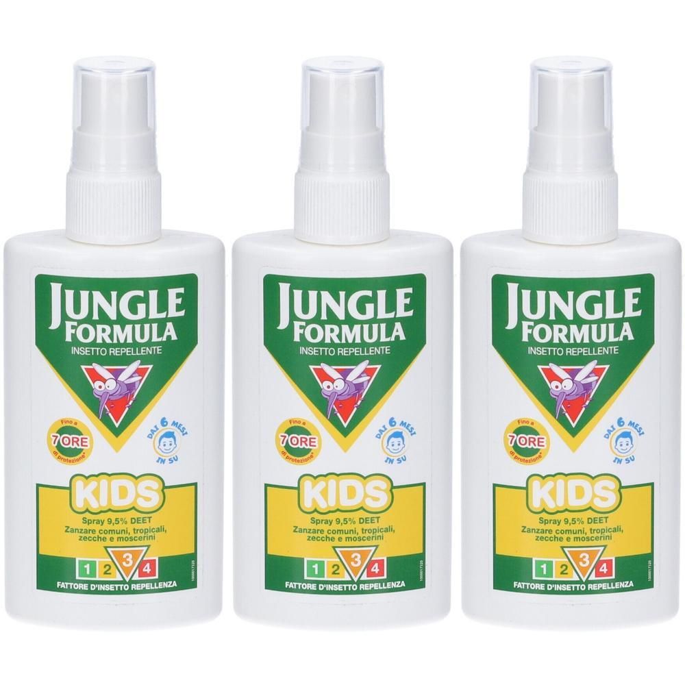 Jungle Formula Kids Spray Insetto Repellente 3x75 ml