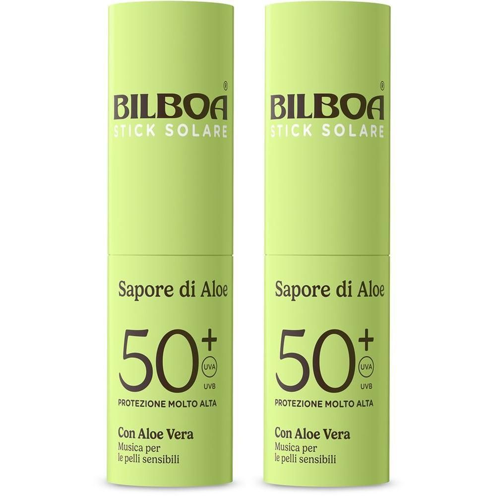 Bilboa Sapore di Aloe Stick Solare SPF 50+ con aloe vera 2x10 ml