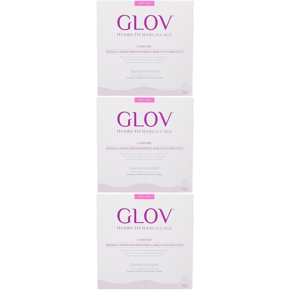 Glov Guanto Struccante Colore Party Pink 3x1 St