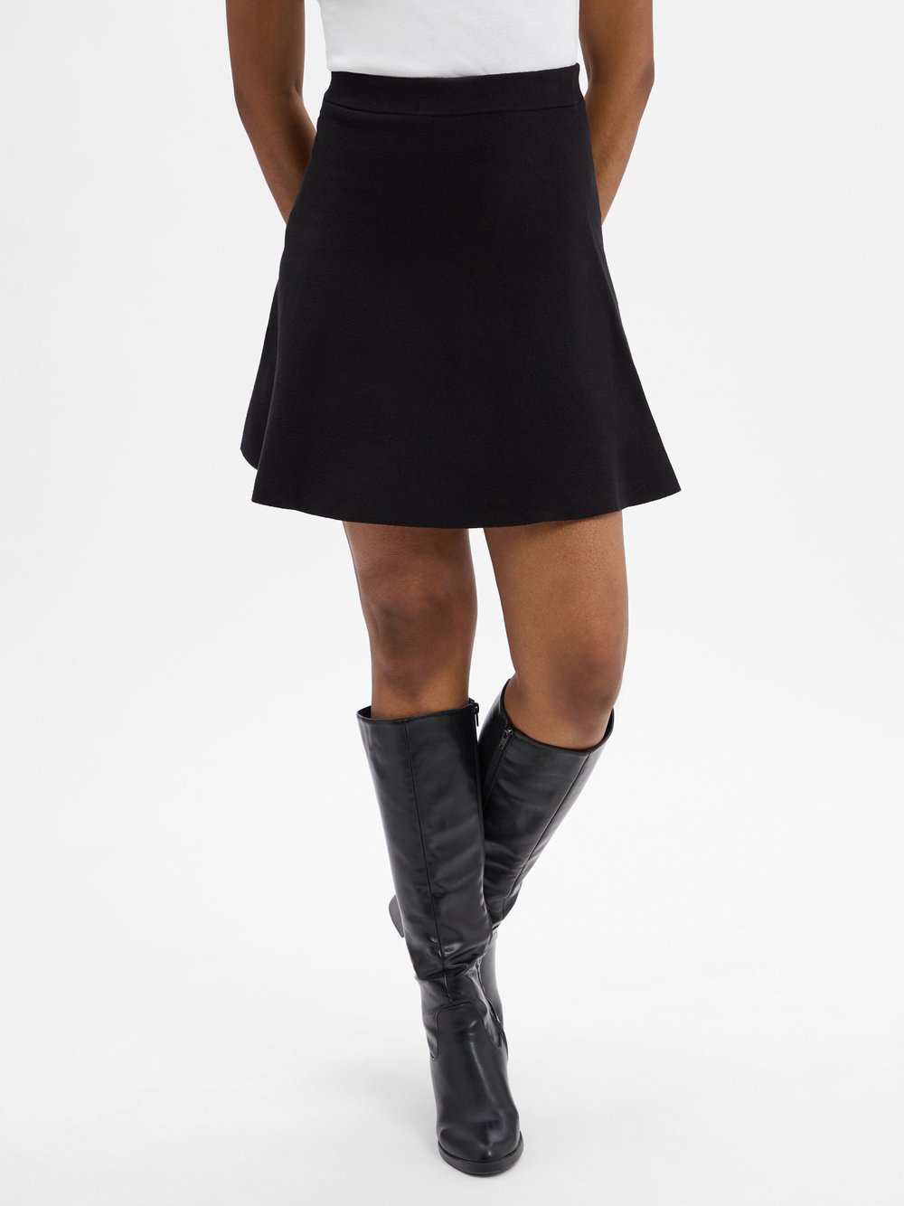 Msch Copenhagen Strick-Minirock Damen schwarz, L
