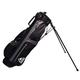 Longridge 6" WEEKEND Golf Stand Bag Black SILVER