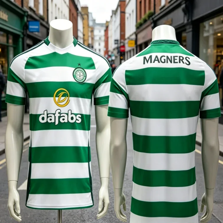 Maillot de football 2026 Celtic (Domicile et Extérieur) - Respirant et confortable pour le football en plein air - Maillot familial et pour enfants