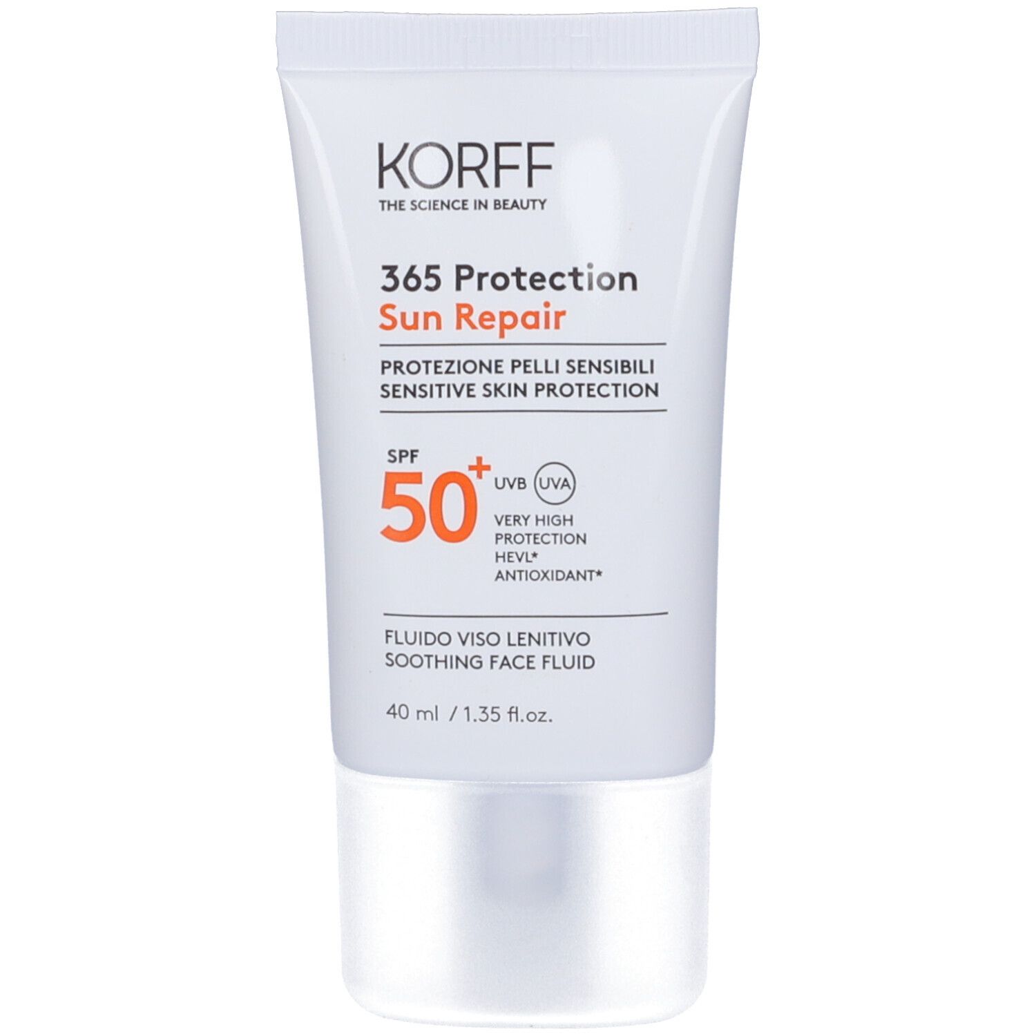 KORFF Sun Repair Fluido Viso Lenitivo Spf 50+ 40 ml Crema solare