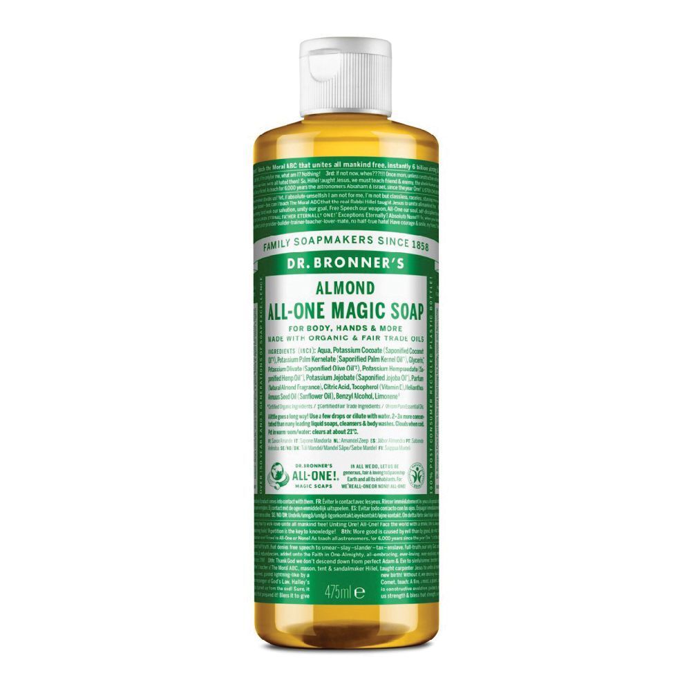 Dr. Bronner's Sapone Liquido Bio 18 in 1 Mandorla 475 ml
