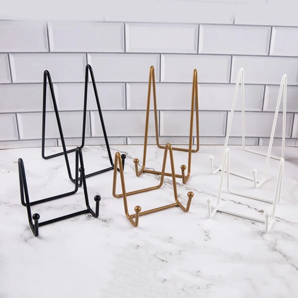 1 pièce Support de Présentation pour Assiettes, Chevalet Métallique pour Photos, Cadres, Assiettes Décoratives, Plats et Objets d