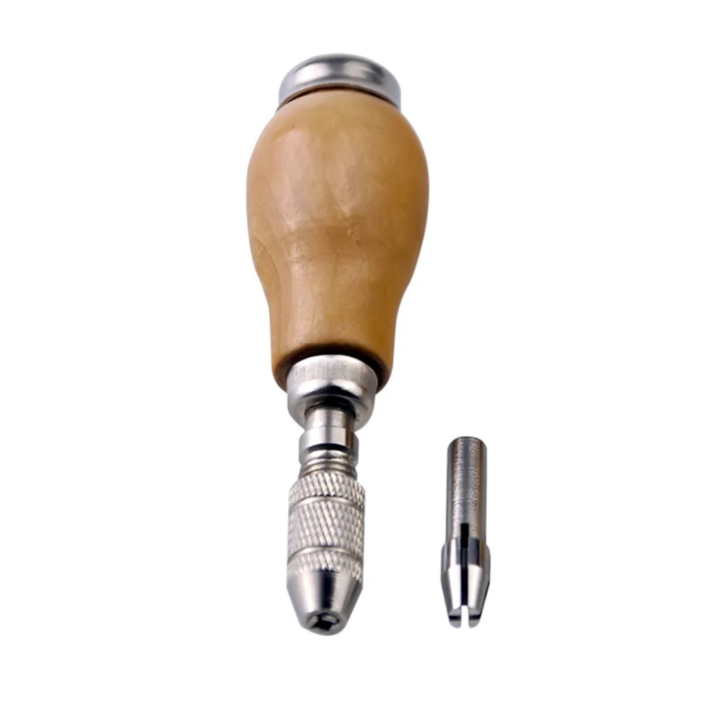 Mors de bijoutier à manche en bois avec mandrin, outil de torsion de fil, outil de sertissage, outil de perçage, outils à main, accessoires d'outils, outils professionnels