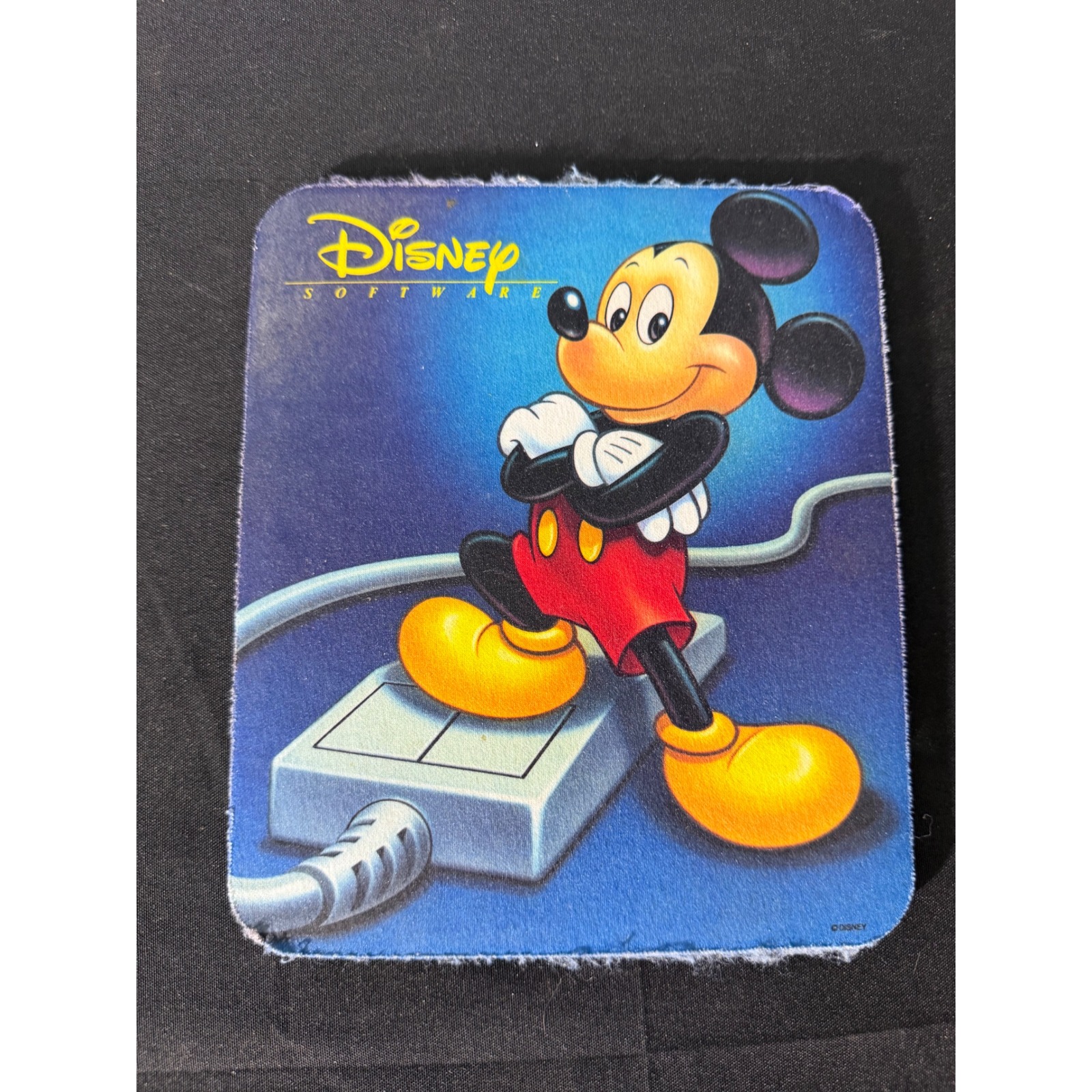 Disney Computers, Laptops & Parts | Disney Mousepad Os Blue Good Vintage 90s Mickey Mouse Software Tech Accessory | Color: Blue/Yellow | Size: Os