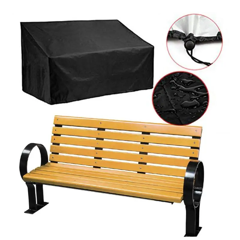 Outdoor Garden Bench Cover Waterproof Chair Cover Windproof Oxford Fabric For Outdoor Furniture Protection
