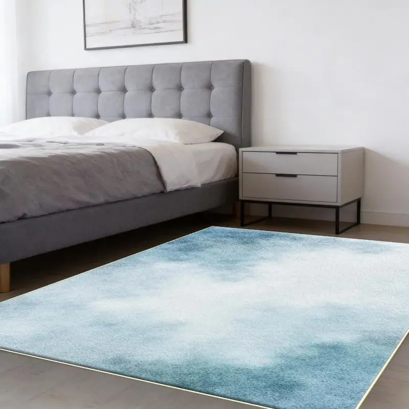 Minimalist Ocean Tide Ombre Texture Area Carpet Commercial Entry Floor Mat Vintage Style For Office Studio Room