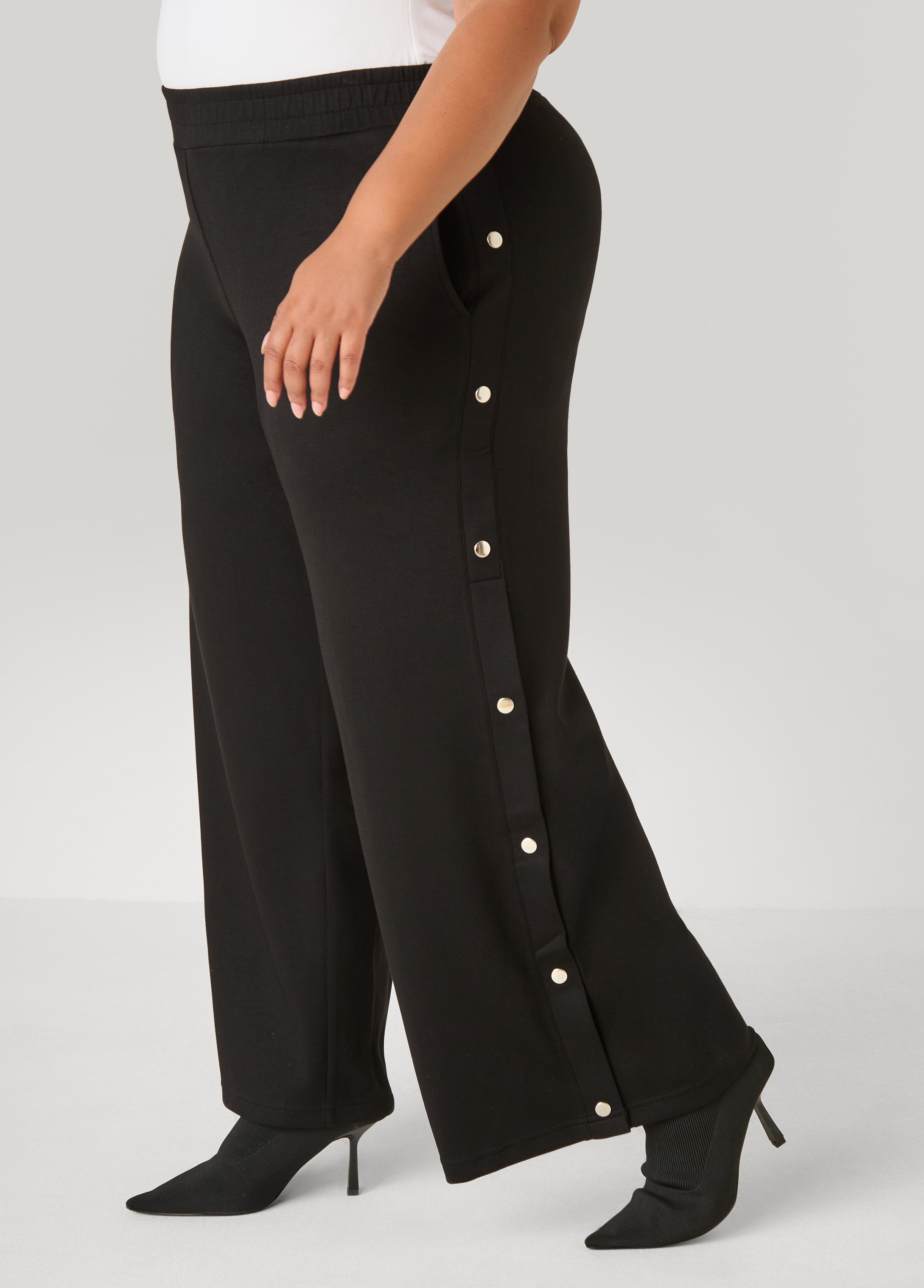 Plus Size Luxe Soft Scuba Tear Away Pants