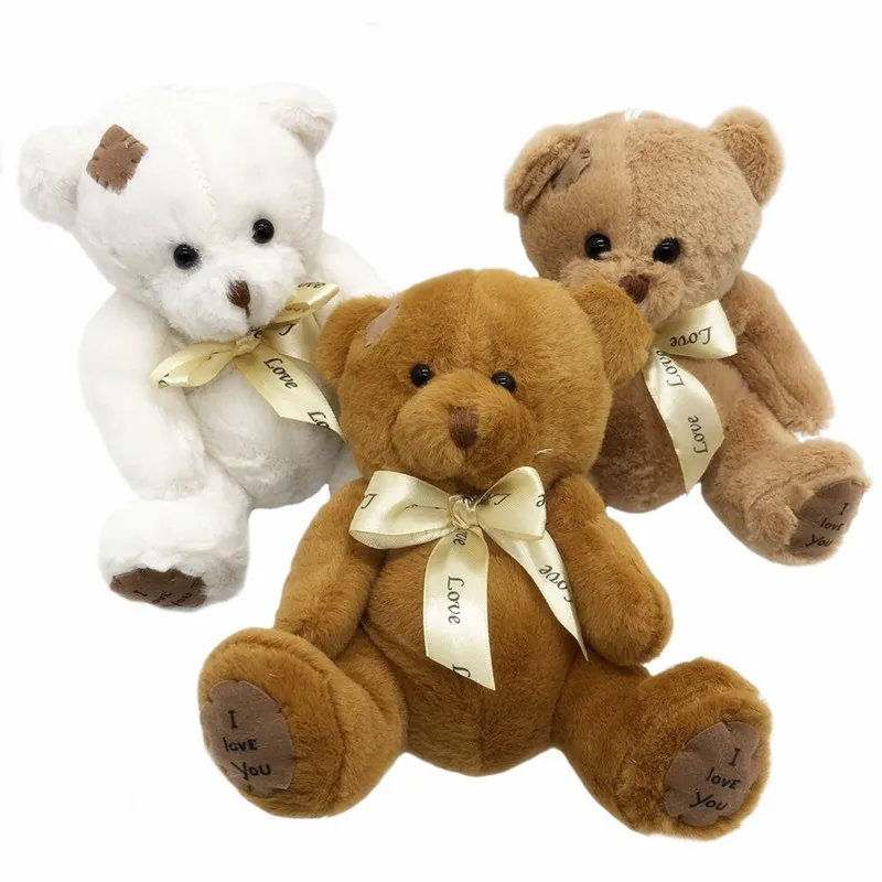 18 cm Kawaii Patch Bär Weiche Plüsch Spielzeug Stofftier Teddybär Puppe Geburtstag Weihnachten Geschenk Kinder Brinquedos Baby Spielzeug
