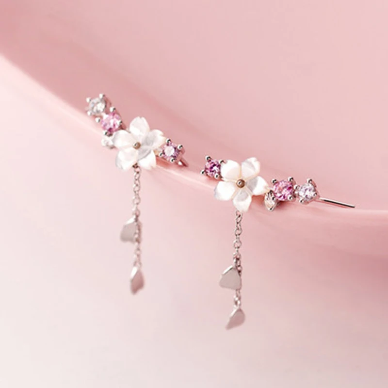 Mode créative fleurs de cerisier fleur Design boucles d