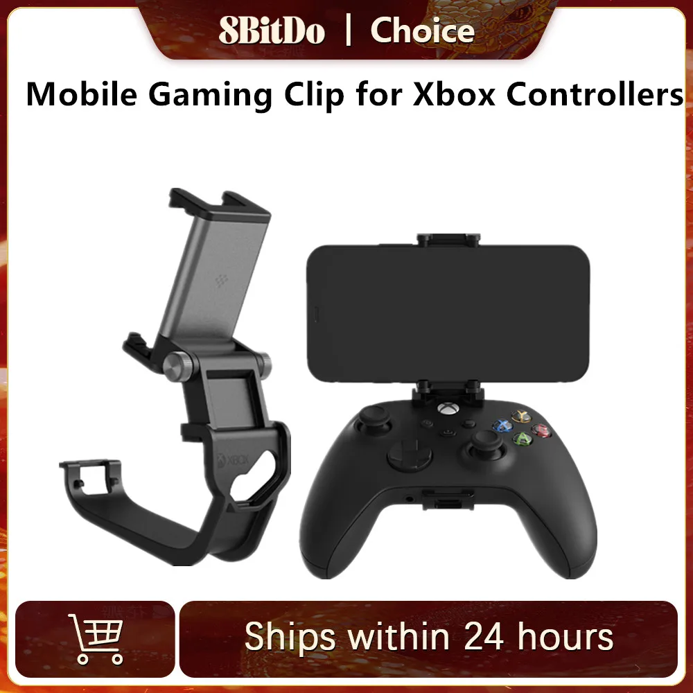 8BitDo Gaming Clip Holder for Xbox Wireless Controller Game Accessories Holder Black for Xbox Series X|S and Xbox One Controller