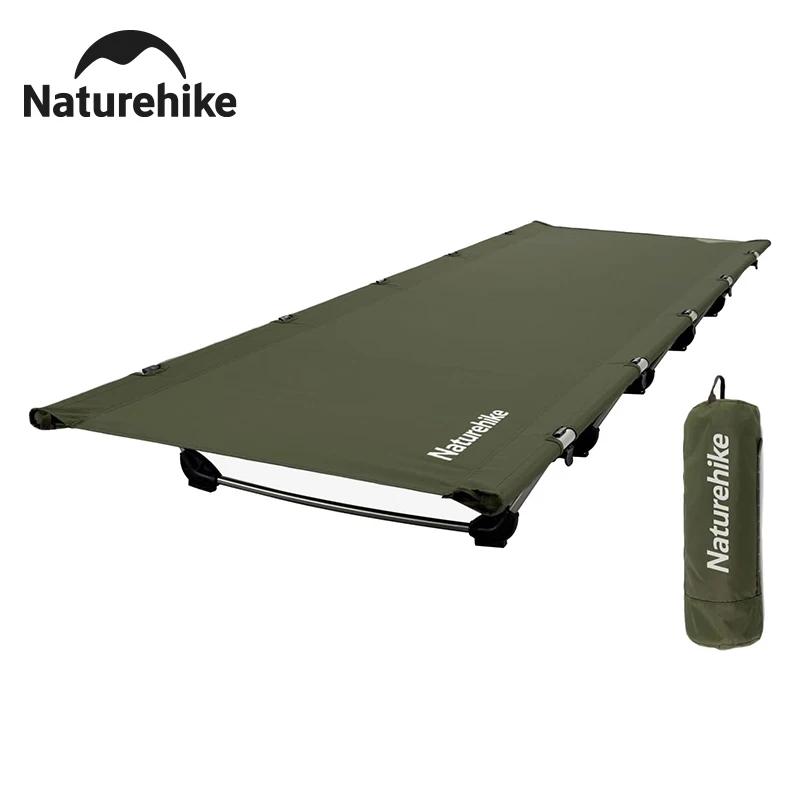Naturehike 190x65cm Oxford Campingliege, tragbares Klappbett für Erwachsene, Campingliege, einfacher Aufbau für Outdoor-Wanderungen und Reisen