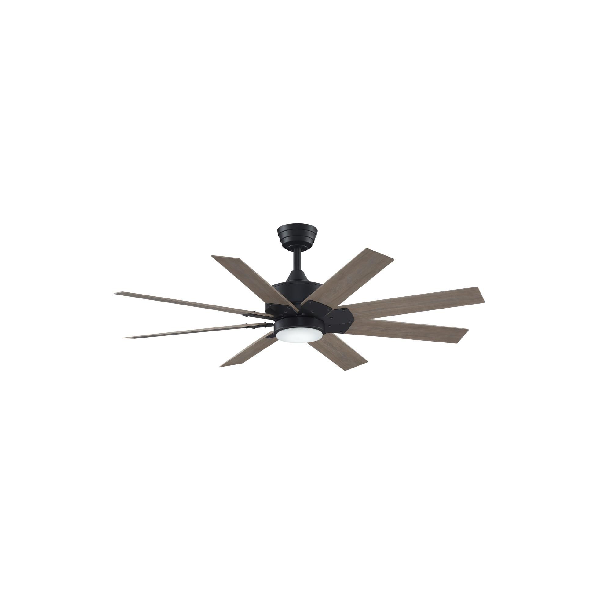 Fanimation Levon Custom 52 Inch Ceiling Fan with Light Kit - FPD7912BBL-52WP-LK