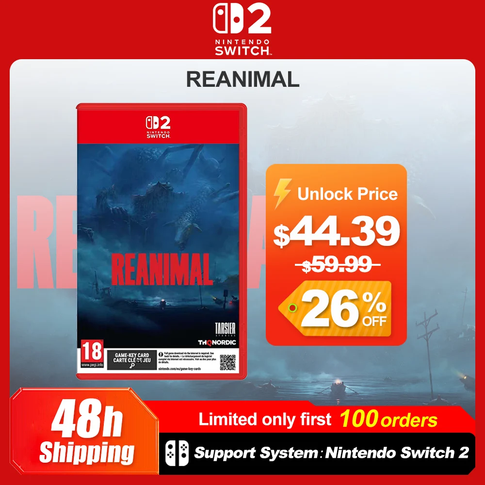 REANIMAL Nintendo Switch 2 Juegos Games Deals 100% New Nintendo Physical Game Card Support 1-2 Players for Nintendo Switch 2