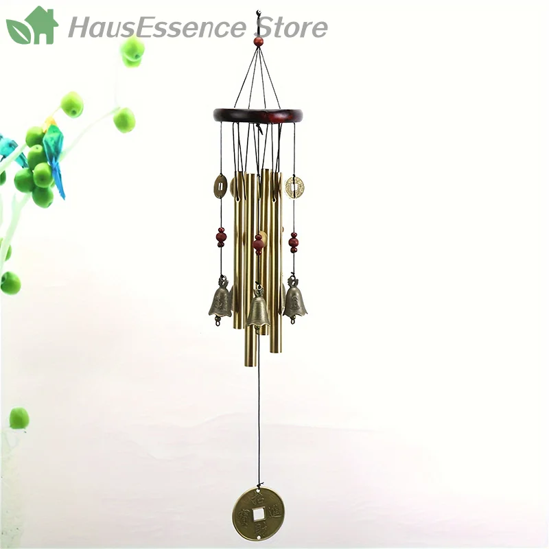 ※Large Wind Chime Tubes Bells Metal Church Bell Outdoor Garden Home Garden Decor Hanging Wind Chime Symbol High Quality P