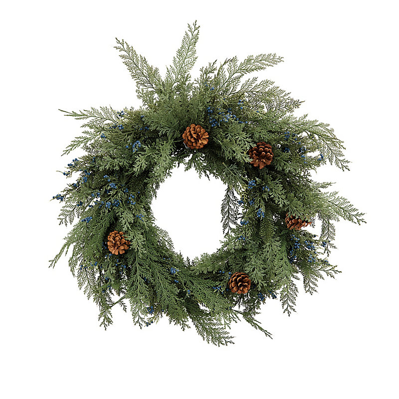 Lush Cypress & Berry Wreath - Ballard Designs