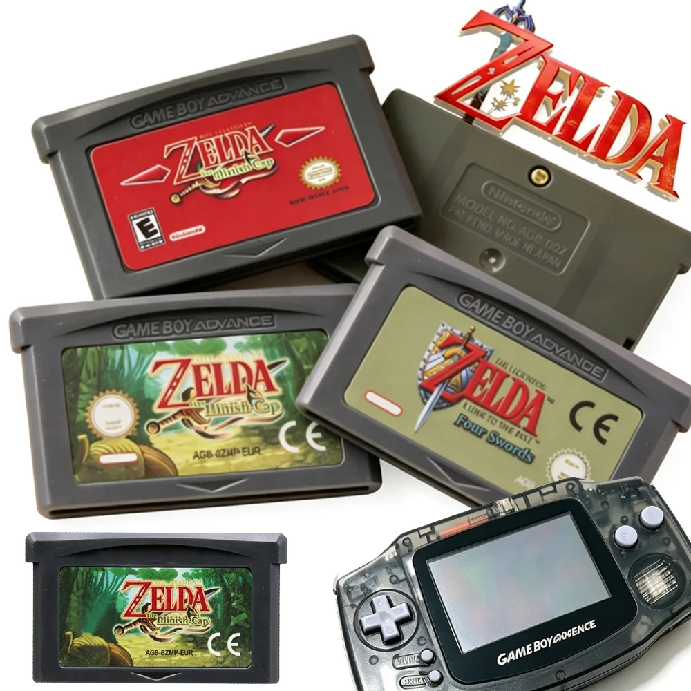 2026 Zelda GBA Game Cartridge 32 Bit Video Game Console Legend Of Zelda Game Card Link To The Past Awakening DX Minish Cap